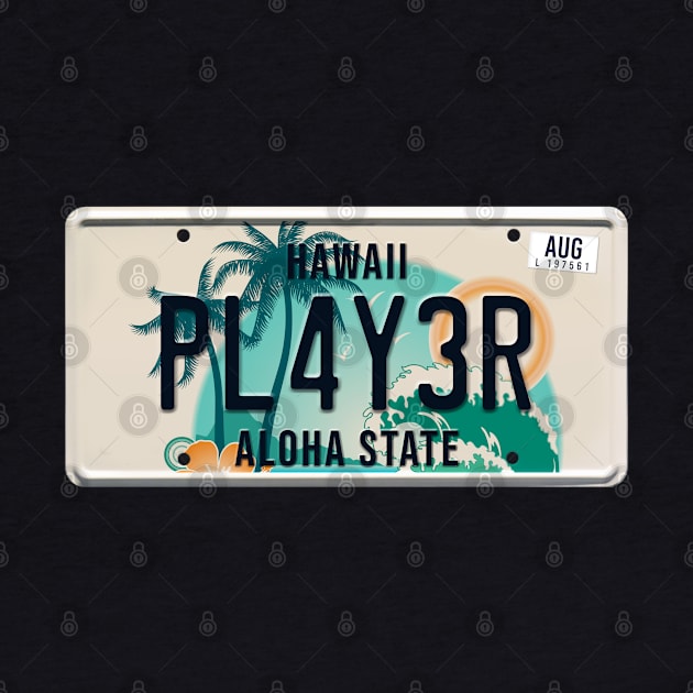 Player word on license plate by SerenityByAlex